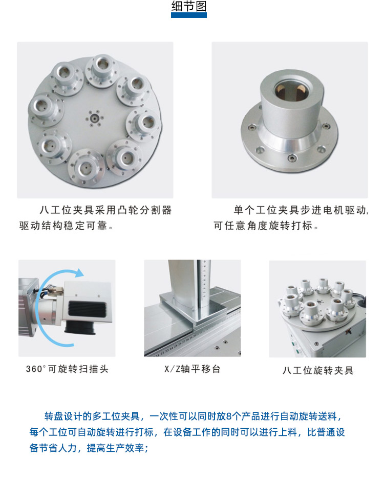 多工位LED燈具激光打標(biāo)機